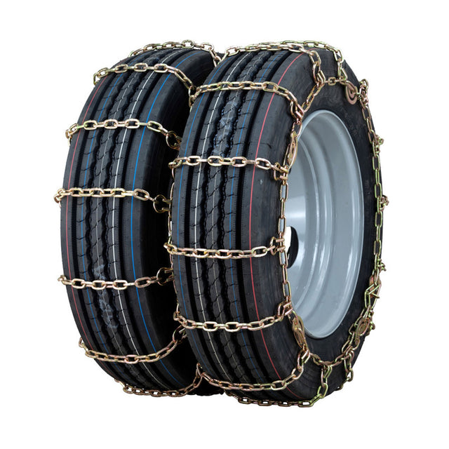 8.25-20QualityChainMediumTruckDualTripleTwistedSquareLinkAlloyCam-1Pair